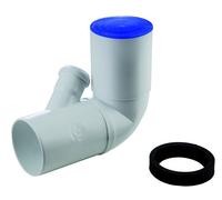 CURVA WC PROLUNGATA BIANCA ATTACCO BICCHIERE SX O DX ORIENTABILE - 90x50
