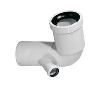 Curva Wc Prolungata Attacco SX Con Guarnizione E Tappo Vari Diametri