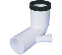Curva WC Prolungata con 1 Attacco Scarico Idrico Pp Bianco Mm 90X40