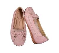 Curvahouse Orthopedic Leather Shoes,Curvahouse Orthopedic Shoes,Breathable Lightweight Anti-Slip,for Women (Pink,32 1/9)
