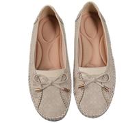 Curvahouse - Scarpe ortopediche eleganti senza lacci, con punta arrotondata, leggere, antiscivolo e traspiranti, bianco, 36.5 EU