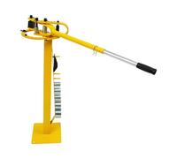 Curvatrice compatta, 0-200° piegatrice manuale per tubi con 7 matrici, piegatrice per armatura in acciaio piatto e acciaio quadrato (giallo)