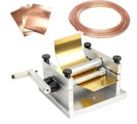 Curvatrice Manuale, Mini Piegatrice Per Lamiera Con Rulli Regolabili, Piegatrice Manuale Per Ottone, Rame, Alluminio E Lavori Fai Da Te.