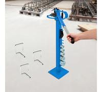 Curvatubi manuale, acciaio, blu, campo di piegatura 0-200°, 7 forme di piegatura, manico telescopico 49-69 cm, altezza di lavoro 97,5 cm, 21 kg, per cantieri e officine