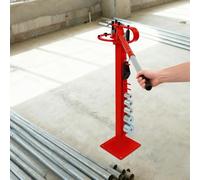 Curvatubi manuale, piegatrice compatta per acciaio tondo, acciaio quadrato e acciaio piatto, idraulica piegatrice per tubi con supporto e 10 matrici, angolo di piegatura massimo 200° (rosso)