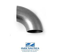 CURVE A SALDARE A 90° GRADI IN ACCIAIO INOX AISI 304 VARIE MISURE