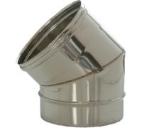 CURVE CANNA FUMARIA TUBO MONO PARETE ACCIAIO INOX 316L PER CAMINI TUTTE MISURE