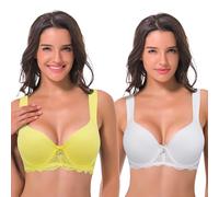 Curve Muse Reggiseno Ferretto Leggermente imbottito-x2-Bianco,Giallo-8E