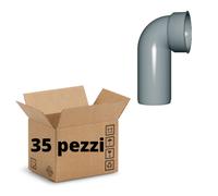 Curve Tecniche Polipropilene Diametro 40 mm Innesto Confezione. 35 pezzi