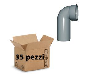 Curve Tecniche Polipropilene Diametro 40 mm Innesto Confezione. 35 pezzi