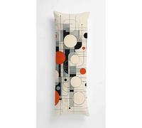 Curved Dots Body Pillow Cover 16x47 Inch, Durable Velvet pillow Case Geometry, Long body Pillow case cover Soft Breathable, Decorative Bolster Pillowcase for Hotel Couch Bedroom