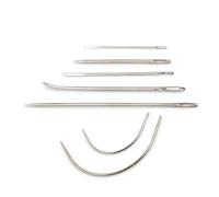 Curved Leather Needles Hand Sewing Needles Kit Heavy Duty Carpet Repairing Tools 7PCS leather curved