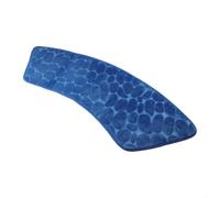 Curved Shower Mat 30x60cm Non-Slip Polyester(royal blue) | Non-slip safety, curved ergonomic fit, soft polyester, 30x60cm size, prevents falls in wet areas