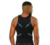 Curveless Canottiera Correttore di Postura Uomo | Anti Mal di Schiena | Raddrizza Schiena e Spalle | Compressione | Canottiera |