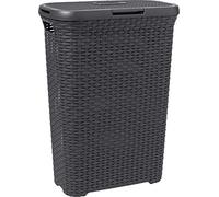Curver 00709-308-00, Cesta portabiancheria, 40 L, Antracite