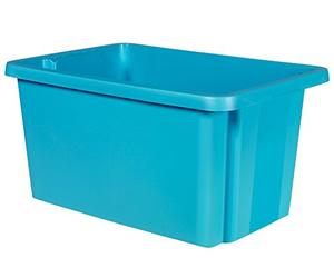 Curver 00752 - 656 - 00 Essentials Scatola a Stacking plastica Blu 56 x 38,7 x 29,1 cm 45 L