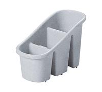 CURVER 02422 - 119 - 40 Posate Cestino con 3 Scomparti, Luna/Grigio