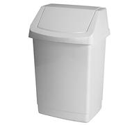 Curver Pattumiera Click-It, 22,9 x 18,9 x 38,1 cm, Colore: Bianco, 22.9 x 18.9 x 38.1 cm