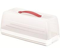 Curver Campana per Torta 175247 Rettangolare Trasparente/Bianco