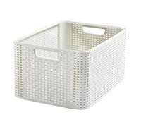 Curver 205851 - Contenitore in Polipropilene, Aspetto Vimini, L