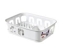 CURVER 223899 Escurreplatos Rectangular Essentials, Blanco, 37.1x27x8.9 cm