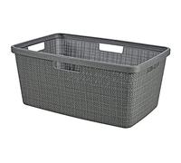 Curver 245981, Portabiancheria, 46 L, grigio, 70% riciclato