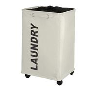 Curver 3450110100 Quadro - Portabiancheria, 33 x 40 x 60 cm, 79 l, colore: Beige