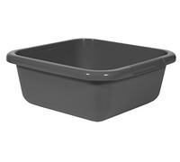 Curver - Bacinella Rettangolare di plastica, Colore: Antracite, Dimensioni: 40 x 40 x 15 cm 15 L, 01833-308-00