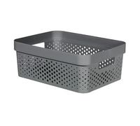 CURVER Bandeja Infinity 11L, grigio antracite, 35,6 x 26,6 x 13,6 cm, plastica riciclata (245679)