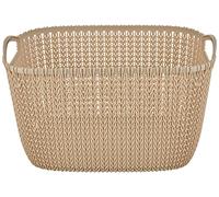 Curver Cesta Knit Rectangular L ~19L, Composto da, Arena, 19 L