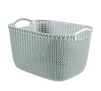 CURVER, cesta Rettangolare “Knit”, Blu, 19 Litri
