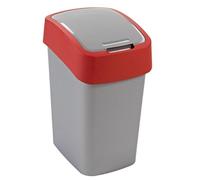 CURVER Cestino FLIP BIN 9L argento/rosso