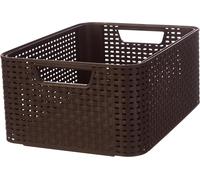 CURVER cestino portaoggetti scatola da scaffale cestino stile M marrone scuro...