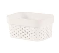 CURVER | Cesto Infinity Dots Xs 1,4 l riciclato, bianco, 100% materiale riciclato, 17 x 12,6 x 8,4 cm