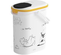 CURVER Contenitore per alimenti Diner servito - 4 kg - 10 L - Bianco e nero - Per cani