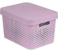Curver Infinity Contenitore traforato con coperchio rosa 17l