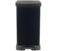 CURVER Decobin Cassonetto a Pedale Rettangolare - 50 L - Nero Carbonio
