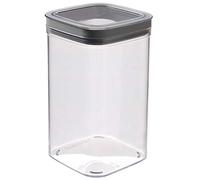 Curver Dry Cube Barattolo Quadrato - 1,8Lt - 12X12X20H Trasparente/Grigio