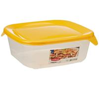 CURVER Fresh & Go Quadrato 0,8 L, Composito, Trasparente e Arancione