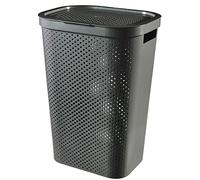 Curver Hamper Infinity Recycled Baúl para la Colada, Gris Oscuro, 59