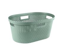 CURVER Infinity 40L - Cesto portaoggetti multiuso, impilabile e imbottibile, 26,5 x 58,5 x 38 cm, colore: verde