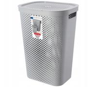 Curver Infinity 60L cestello con coperchio, grigio chiaro