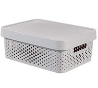 Curver Infinity Box Con Coperchio - 11 Lt - 36X27X14H Grigio