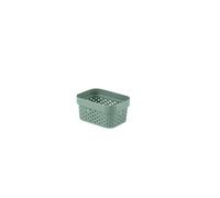 CURVER Infinity - Cesto portaoggetti multiuso da 1,4 l, impilabile e imbottibile, 8,4 x 17 x 12,6 cm, colore: verde