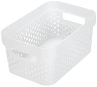 Curver Juliet Infinity Cesta perforada de plástico reciclado, 4,5 litros, blanco