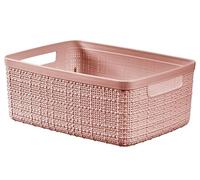 CURVER Jute Box portaoggetti rosa Dawn Small 5L 26,5 x 20 x 10,5 cm