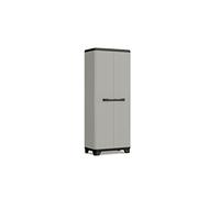 CURVER KETER Armadio Alto Planet-Plastica Riciclata, Grigio/Nero, Armadietti, 680x390x1730 mm, Polipropilene, Haute Pianeta, gabinetti, 680 x 390 x 1730 mm, Multicolor