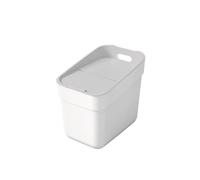 Curver Keter Pattumiera da 20 Litri per la Raccolta Differenziata Ready To Collect, con Supporto a Parete, Ideale la Cucina, 100% Riciclato, Bianco
