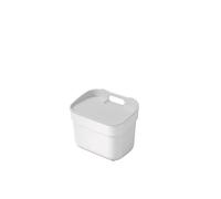 Curver Keter Pattumiera da 5 Litri per la Raccolta Differenziata Ready To Collect, con Supporto a Parete, Ideale la Cucina e il Bagno, 100% Riciclato, Bianco