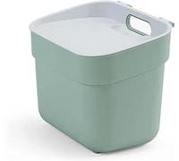 Curver Keter Pattumiera da 5 Litri per la Raccolta Differenziata Ready To Collect, con Supporto a Parete, Ideale la Cucina e il Bagno, 100% Riciclato, Verde